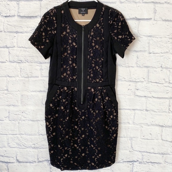 Sea x Barney’s black lace dress size 6 - Picture 1 of 7